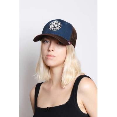Casquette trucker BLEU/MARRON The Indian Face Born to be free 03-013-03