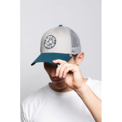 Casquette trucker GRIS/BLEU The Indian Face Born to be free 03-013-16