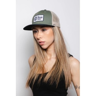 Casquette trucker VERT/BLEU MARINE The Indian Face Latitude 03-015-05