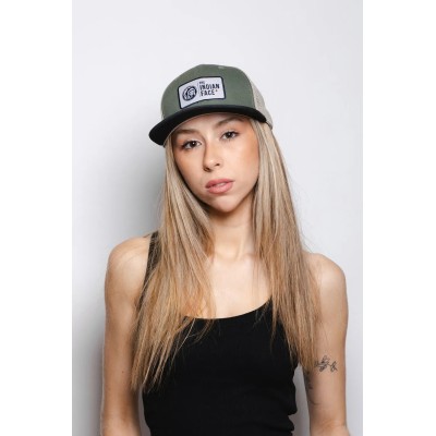 Casquette trucker VERT/BLEU MARINE The Indian Face Latitude 03-015-05