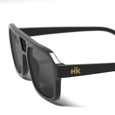 Lunettes de soleil noires HANUKEII CURAZAO HK-013-01