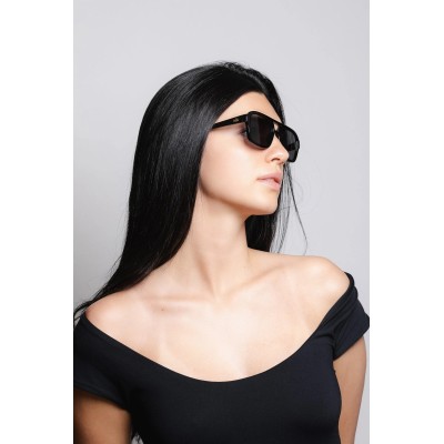 Lunettes de soleil noires HANUKEII CURAZAO HK-013-01