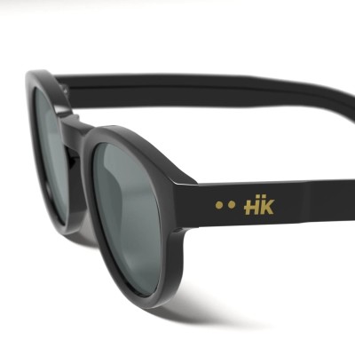 Lunettes de soleil noires HANUKEII MAURICIO HK-014-01