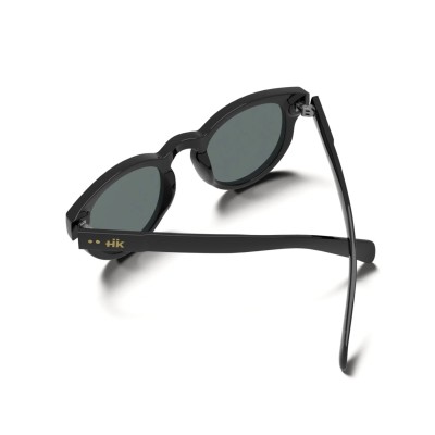 Lunettes de soleil noires HANUKEII MAURICIO HK-014-01