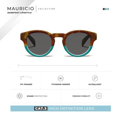Lunettes de soleil Multicolores HANUKEII MAURICIO HK-014-03