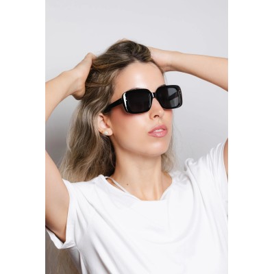 Lunettes de soleil noires HANUKEII BALI HK-024-01