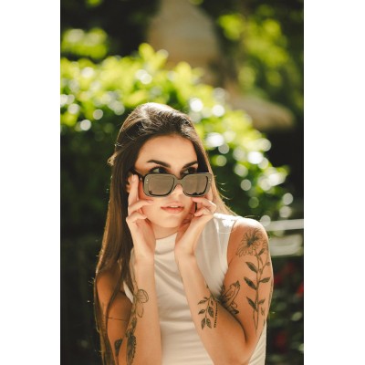 Lunettes de soleil noires HANUKEII BALI HK-024-01