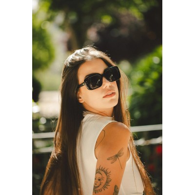 Lunettes de soleil noires HANUKEII BALI HK-024-01