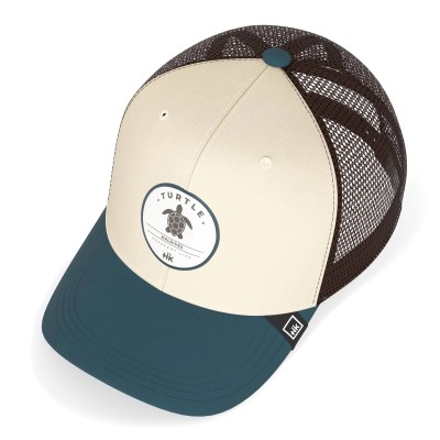 Casquette HANUKEII TURTLE Animal Soul Beige-Bleu HK-A05-24M01C01-UN