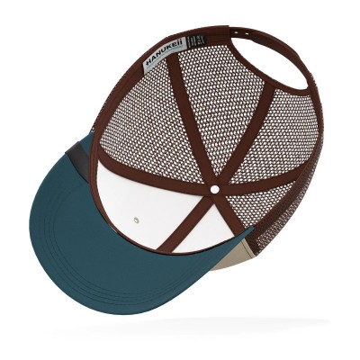 Casquette HANUKEII TURTLE Animal Soul Beige-Bleu HK-A05-24M01C01-UN