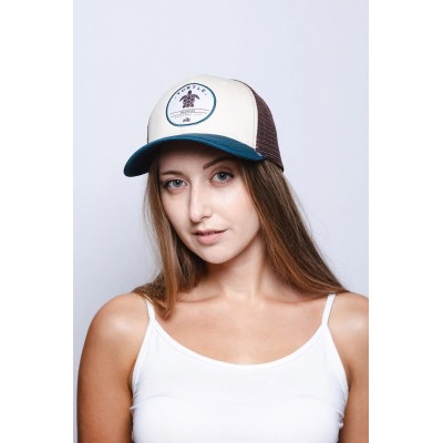 Casquette HANUKEII TURTLE Animal Soul Beige-Bleu HK-A05-24M01C01-UN