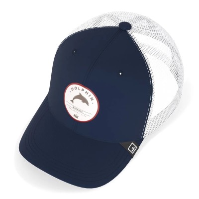 Casquette HANUKEII DOLPHIN Animal Soul Bleu-Blanc HK-A05-24M01C02-UN