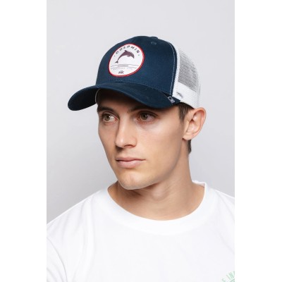 Casquette HANUKEII DOLPHIN Animal Soul Bleu-Blanc HK-A05-24M01C02-UN
