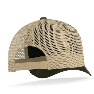 Casquette HANUKEII LEOPARD Animal Soul Vert-Beige HK-A05-24M01C05-UN