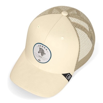 Casquette HANUKEII ZEBRA Animal Soul Beige HK-A05-24M01C06-UN