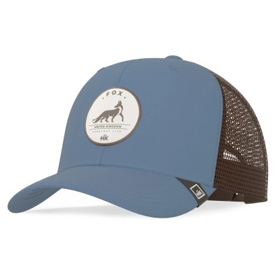 Casquette HANUKEII FOX Animal Soul Bleu-Marron HK-A05-24M01C07-UN