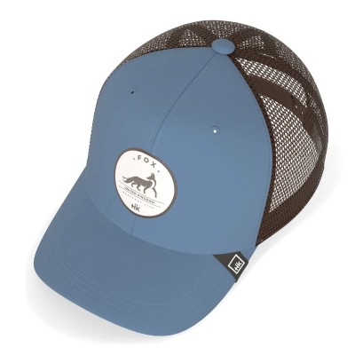 Casquette HANUKEII FOX Animal Soul Bleu-Marron HK-A05-24M01C07-UN