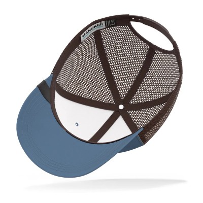 Casquette HANUKEII FOX Animal Soul Bleu-Marron HK-A05-24M01C07-UN