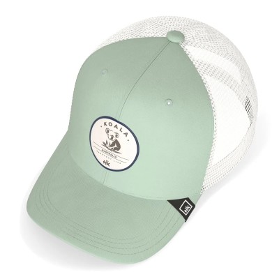 Casquette HANUKEII KOALA Animal Soul Vert-Blanc HK-A05-24M01C08-UN