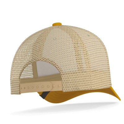 Casquette HANUKEII BEAR Animal Soul Bleu-Jaune HK-A05-24M01C10-UN