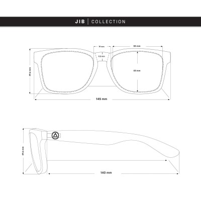 Lunettes de soleil ULLER JIB noir bleu UL-S18-02-UN