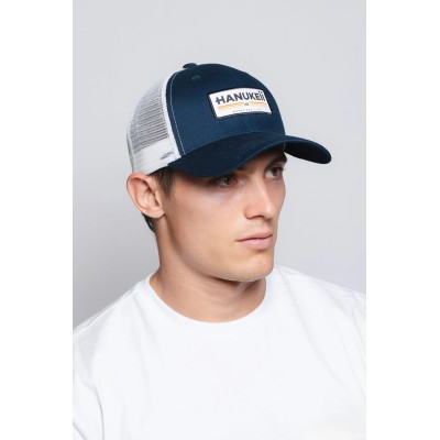 Casquette HANUKEII BAREFOOT Bleu-Blanc HK-A05-24M03C02-UN