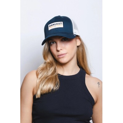 Casquette HANUKEII BAREFOOT Bleu-Blanc HK-A05-24M03C02-UN