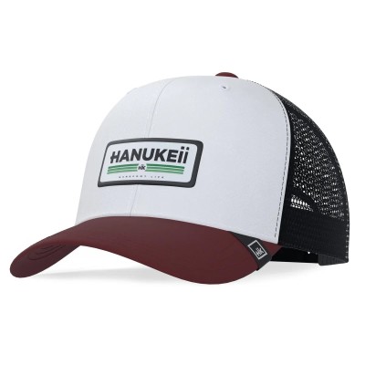 Casquette HANUKEII BAREFOOT Blanc-Rouge HK-A05-24M03C03-UN