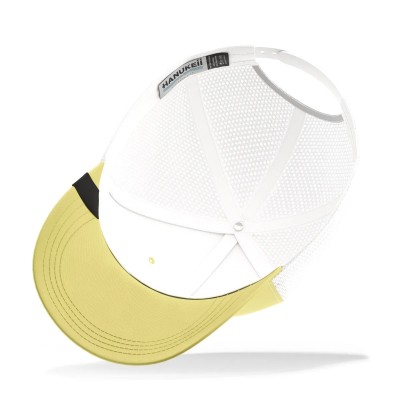 Casquette HANUKEII BAREFOOT Jaune-Blanc HK-A05-24M03C04-UN