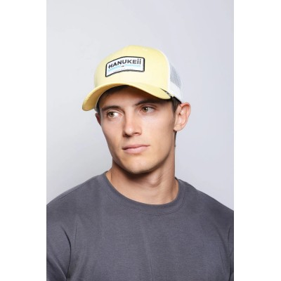 Casquette HANUKEII BAREFOOT Jaune-Blanc HK-A05-24M03C04-UN