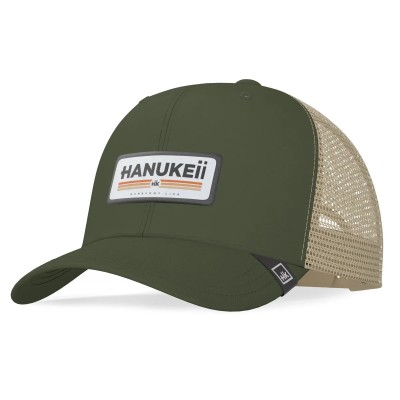 Casquette HANUKEII BAREFOOT Vert-Beige HK-A05-24M03C05-UN
