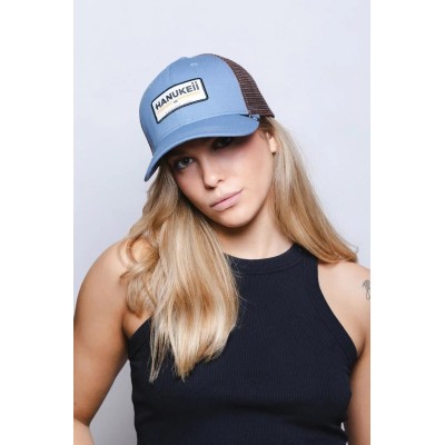 Casquette HANUKEII BAREFOOT Bleu-Marron HK-A05-24M03C07-UN