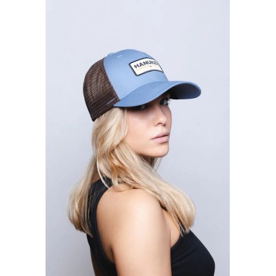 Casquette HANUKEII BAREFOOT Bleu-Marron HK-A05-24M03C07-UN