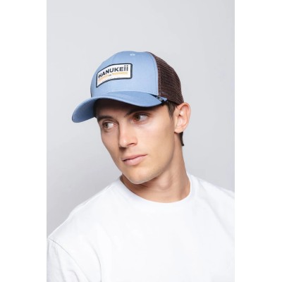 Casquette HANUKEII BAREFOOT Bleu-Marron HK-A05-24M03C07-UN