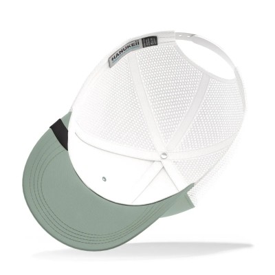 Casquette HANUKEII BAREFOOT Vert-Blanc HK-A05-24M03C08-UN