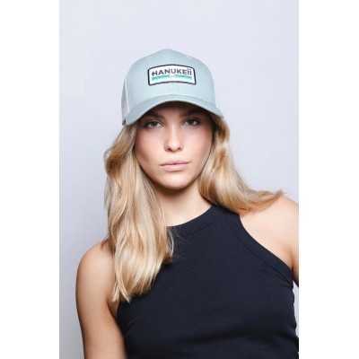 Casquette HANUKEII BAREFOOT Vert-Blanc HK-A05-24M03C08-UN