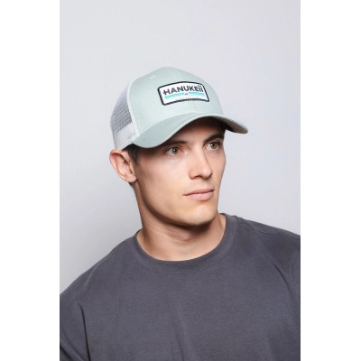 Casquette HANUKEII BAREFOOT Vert-Blanc HK-A05-24M03C08-UN