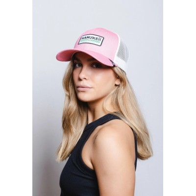 Casquette HANUKEII BAREFOOT Rose-Blanc HK-A05-24M03C11-UN