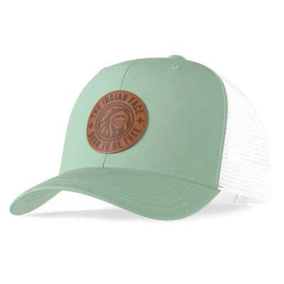 Casquette Trucker The Indian Face Born to Be Free Vert/Blanc IF-A05-23M01C01