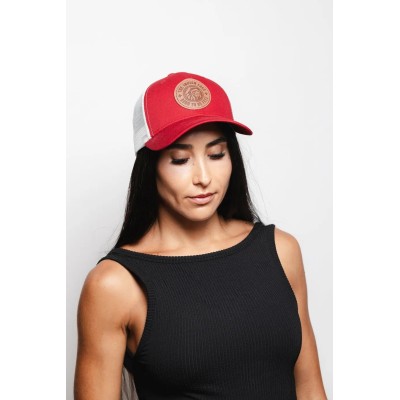 Casquette Trucker The Indian Face Born to Be Free Rouge/Blanc IF-A05-23M01C07