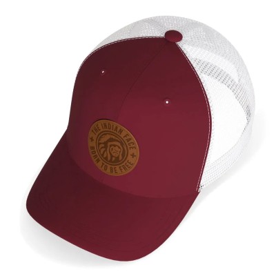 Casquette Trucker The Indian Face Born to Be Free Rouge/Blanc IF-A05-23M01C07