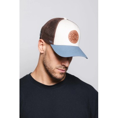 Casquette Trucker The Indian Face Born to Be Free Beige/Bleu IF-A05-23M01C10