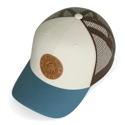 Casquette Trucker The Indian Face Born to Be Free Beige/Bleu IF-A05-23M01C10