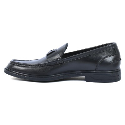 Mocassin homme en cuir noir élégant – MX-238-N