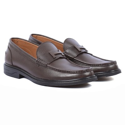 Mocassin homme en cuir marron élégant – MX-238-M
