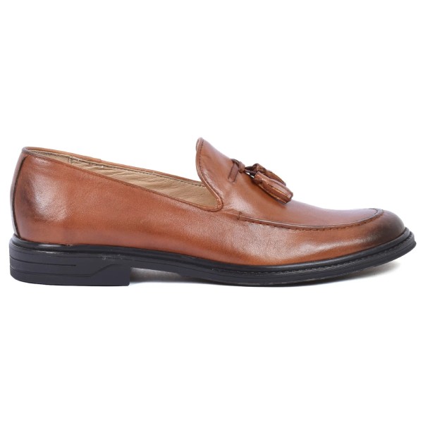 MOCASSIN HOMME EN CUIR CAMEL