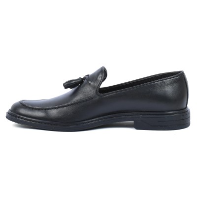 Mocassin homme en cuir noir élégant – MX-220-N