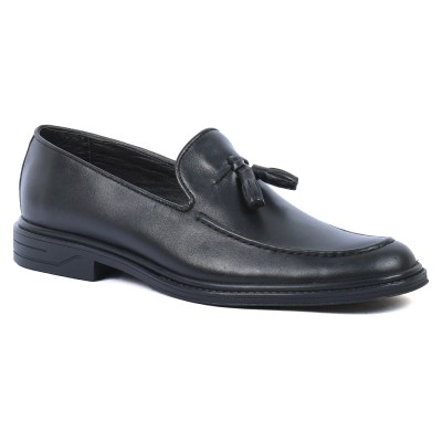 Mocassin homme en cuir noir élégant – MX-220-N