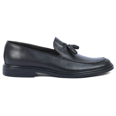 Mocassin homme en cuir noir élégant – MX-220-N