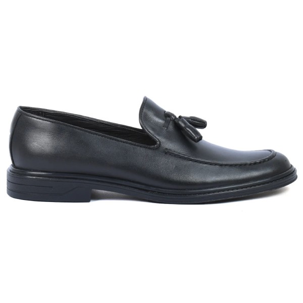 MOCASSIN HOMME EN CUIR NOIR